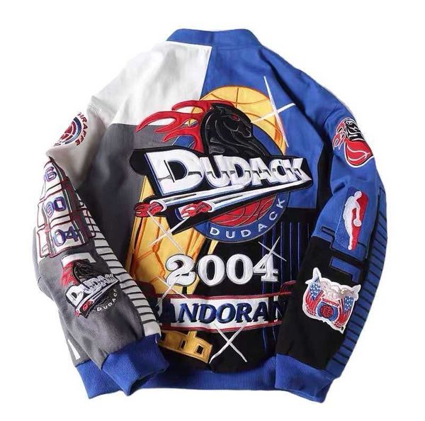 

oem cotton wholesale male nascar jackets custom embroidery patch outfit classic streetwear racing jacket mens bde, Black;brown