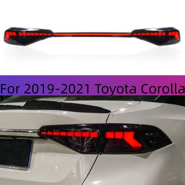 

car styling for 20 19-20 21 toyota corolla taillight assembly led running light dynamic turn signal brake lamp auto accessories