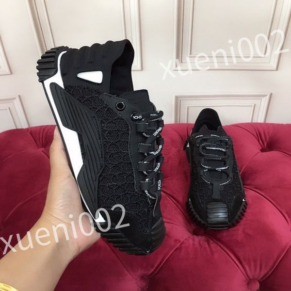 

designer flat sneaker trainer casual shoes denim canvas leather white letter fashion platform men's womens low sneakers, Black