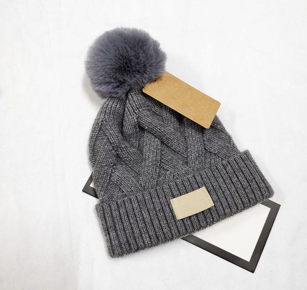 

6 colors fashion women crochet winter caps warm soft beanies brand men knitted hats will ball 140g whole4331301, Blue;gray