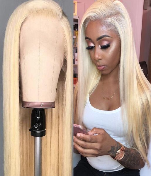 

blonde lace front human hair wigs straight colored human hair wigs for black women inch pre plucked lace front wig full5987791, Black;brown