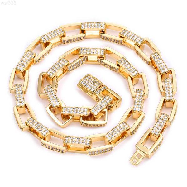 

jewelry gift hip hop cuban link chain men's necklace 18k gold plated necklace, Silver