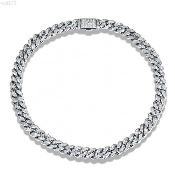 

popular desgin hip hop jewelry men 12mm rhodium plated cz cuban link chain necklace, Silver