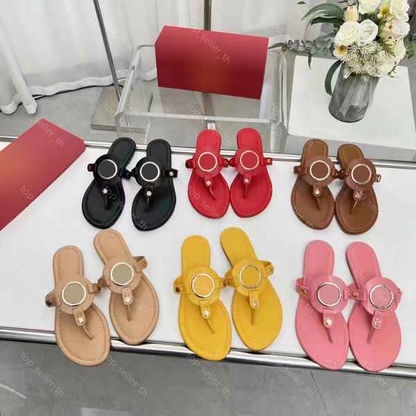 

miller soft slippers tt leather sandal women rubber slides summer flip flops with box, Black