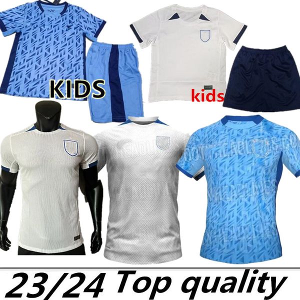 

2023 women's world cup soccer jersey kelly kane rashford sancho grealish mount foden englands henderson saka 22 23 national football sh, Black;yellow