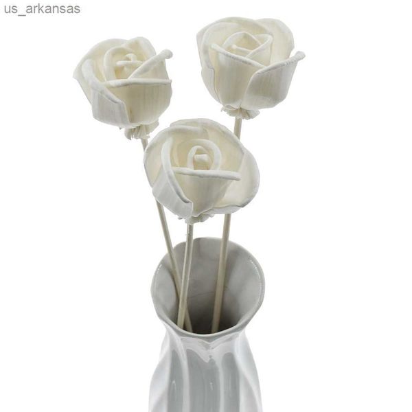 

5pcs rose flower rattan sticks fireless fragrances reed diffuser stick diy ornaments home decor