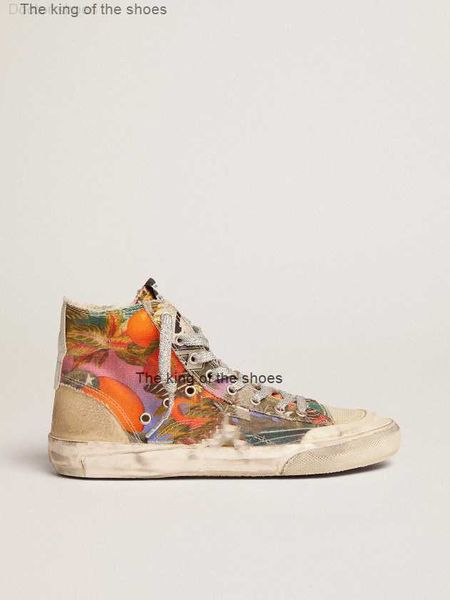 

high dirty shoes designer luxury italy retro handmade francy lab sneakers with white leather star and gold metallic leather toe, Black