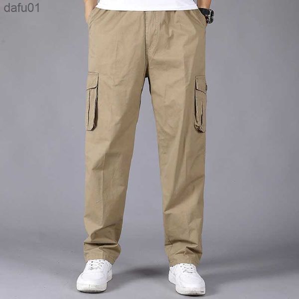

cargo pants men joggers men's pants trousers military style pants 2023 new brand men's clothing sports pant for men trousers 6xl, Black
