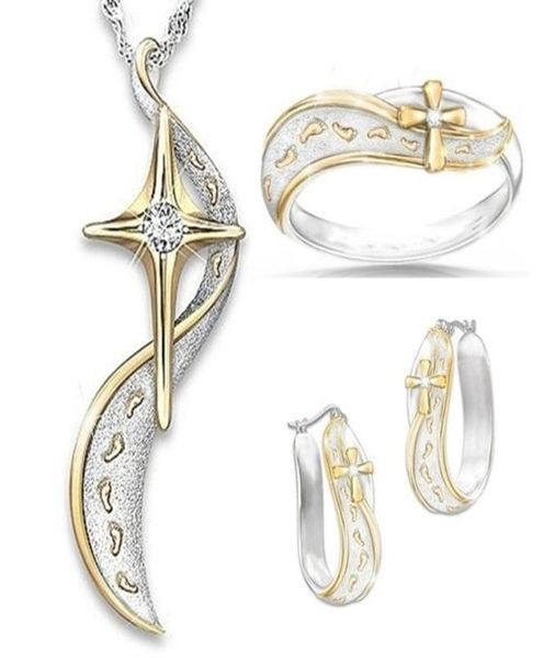 

pendant necklaces iced out bling footprints in sand jewelry necklace for women brass rhinestone2683947, Silver