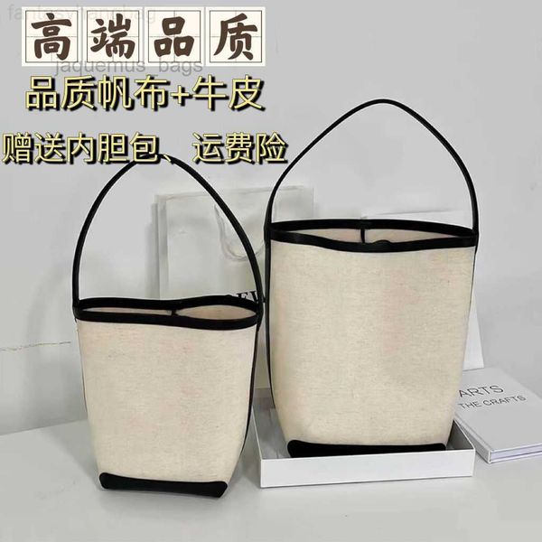 

the row designer bags leather same as net languid wind large capacity canvas patchwork bucket bag commuting one bagsclassic tote bag the row