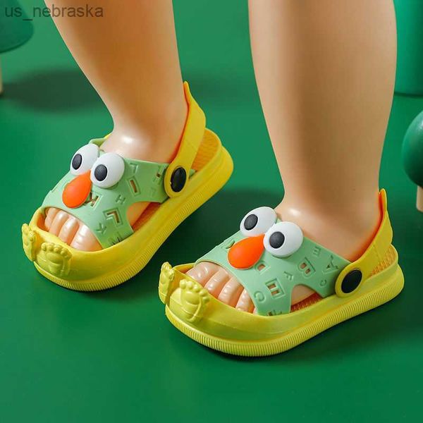 

sandals children s slippers boys and girls non slip indoor anti collision sandals baby summer cute cartoon 220525 l230518, Black;red
