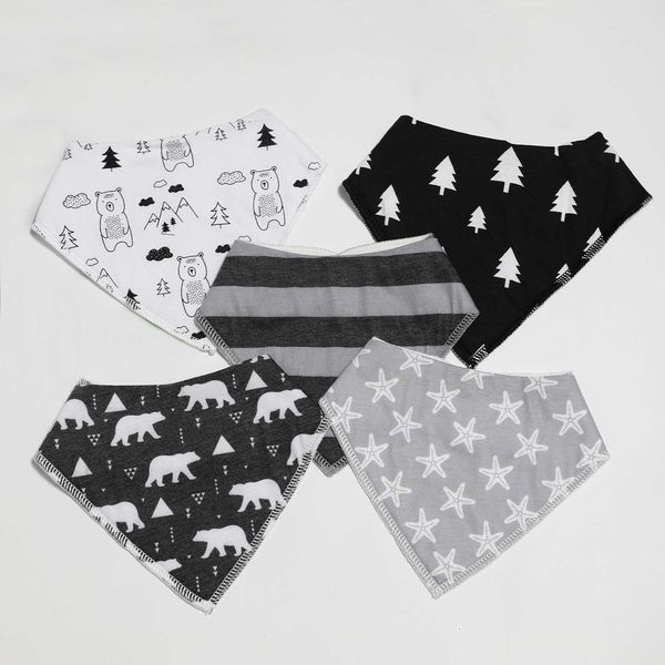 

bibs burp cloths 100% cotton baby bandana suitable for boys and girls super soft feeding absorbing saliva towels fashionable newborn bib g22