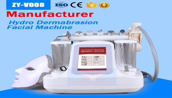 

hydra dermabrasion machine 8 in 1 with ultrasonic rf bio cooling oxygen jet microdermabrasion pdt light mask mesotherapy face mach5629286, Black;white