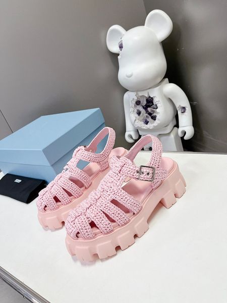 

womens designer sandal h platform sandals men slides thick bottom flip flops summer flat shoes casual 0601, Black