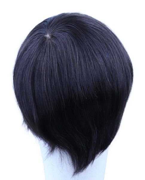 

wigs for men natural black men toupee indian remy human hair replacement system 4x48x10 fine mono durable net toupee for men 20201921327