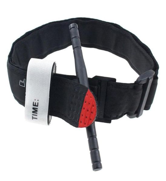

knee pads tourniquet survival tactical combat application red tip military medical emergency belt aid for outdoor exploration5433863, Black;gray