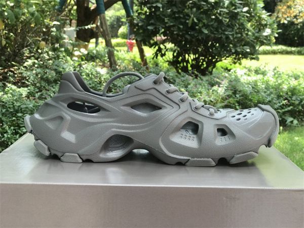 

sandal slipper summer beach shoes monocolor light grey mens runner leisure shoe ship with shoebox, Black