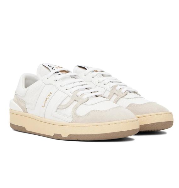 

casual shoes fahion 2023 summer brand clay sneakers lowpaneled mesh grained calfskin suede trainers women men party dress couple skateboard, Black