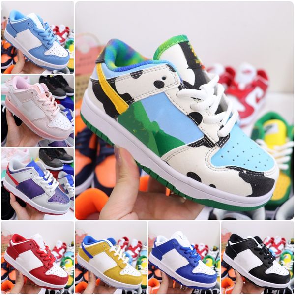 

kids sneakers sb dunks boys girls skate low running shoes og black white university blue uns chicago red panda mummy platform dunkes trainer