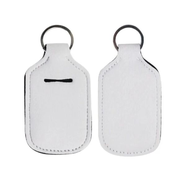 

blank printing colors neoprene liquid soap bottle holder 30ml hand sanitizer bottle holder keychain