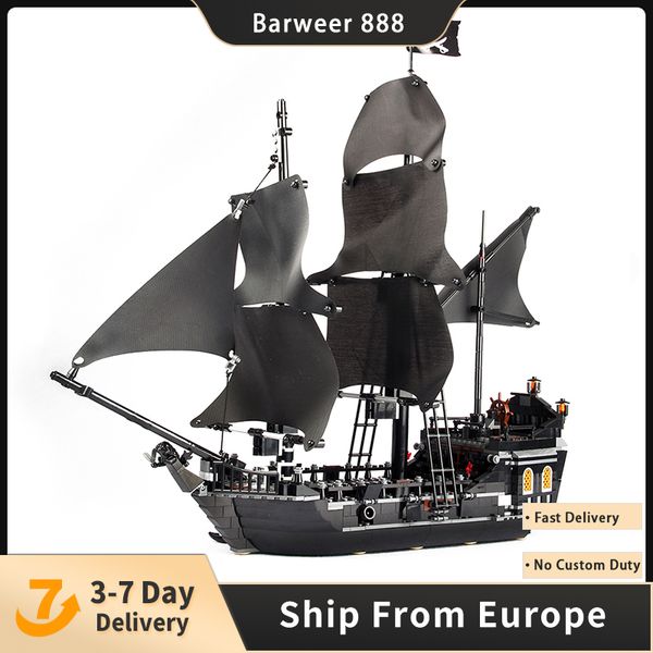 

movie block pirates of the caribbean series the black pearl 804pcs building blocks bricks set educational diy toys compatible with 4184