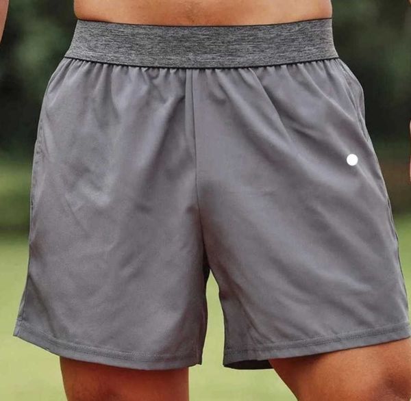 

men yoga sports shorts outdoor fitness quick dry lululemens solid color casual running fashion tidal current quarters pants lulus, White;black