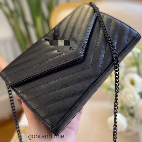 

yslsbags chain designer bag hands new genuine leather women's outlet bag fashion shoulder small square premium handheld crossbody j85a