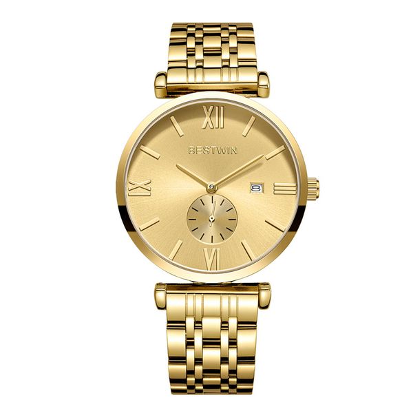 

mens watche watches designer movement watch limited edition quartz-battery stainless steel watch, Slivery;brown