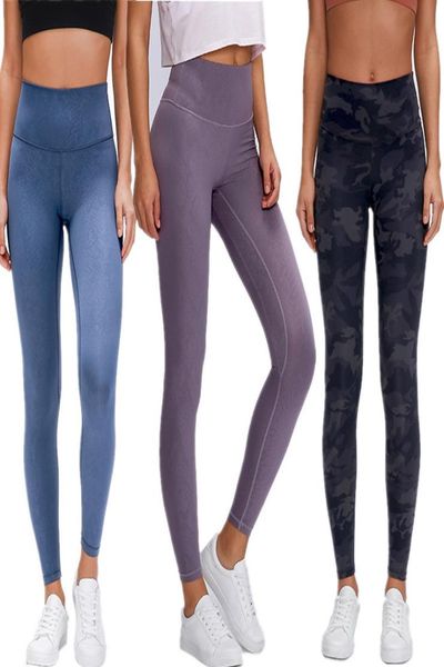 

a-d19037-2 new 2020 leggings lady women align sports gym yogaworld yoga pants high waist elastic fitness tights run6484879, White;red