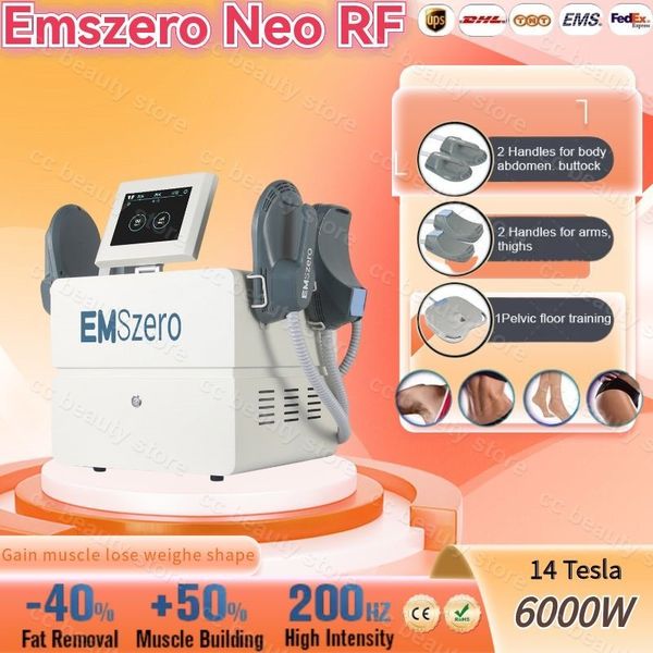 

14 tesla ems body slimming build sculpt machine emszero muscle stimulate rf equipment fat removal for salon
