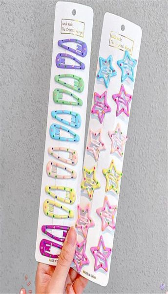 

latest star geometric metal small hairpins set baby girls children kids hair clips pins accessories barrettes hairclip headdress5331838, Slivery;white