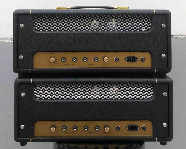 

custom clean tone plexi 1987 in black 50w vintage ec83*3 el34*2 tubes with loop