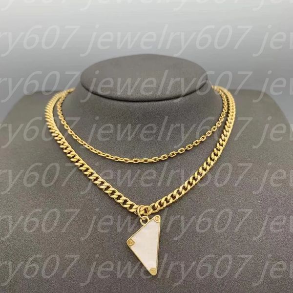 

classic fashion designer necklaces fashion triangle love pendants men's and women's party couples gifts, Silver