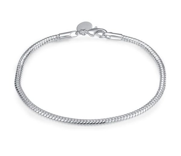 

whole 925 sterling silver plated lobster charm bracelets lknspch1875981867, Black