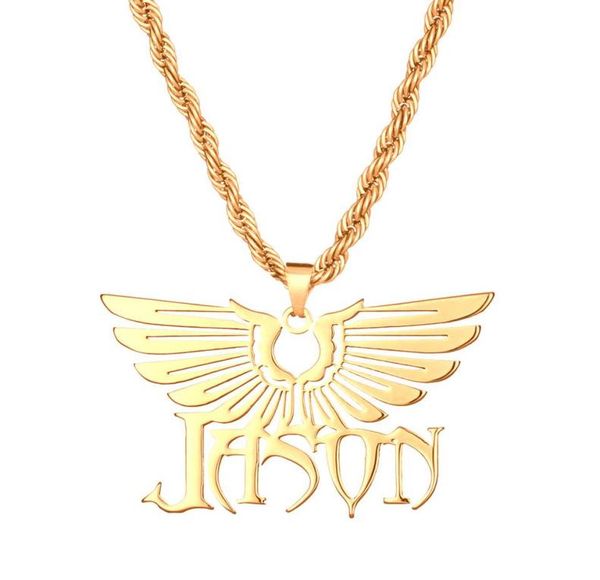 

custom personalized nameplate name necklace for men jewelry hip hop stainless steel old english design statement necklace26826280317, Silver