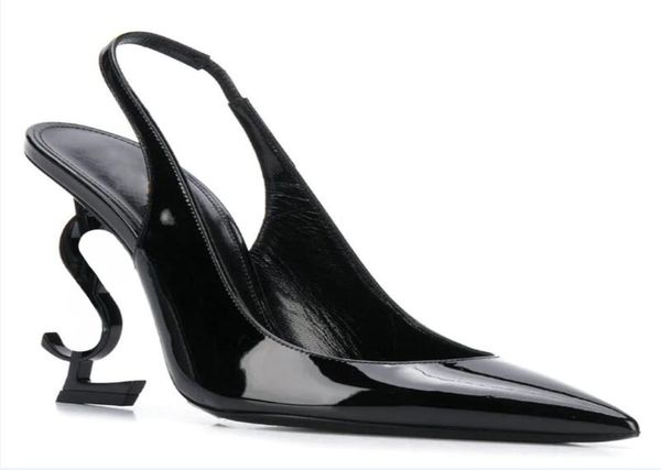 

with box brand shoes woman summer buckle strap rivet sandals highheeled pointed toe fashion pumps single high heels 10cm 8cm5622349, Black