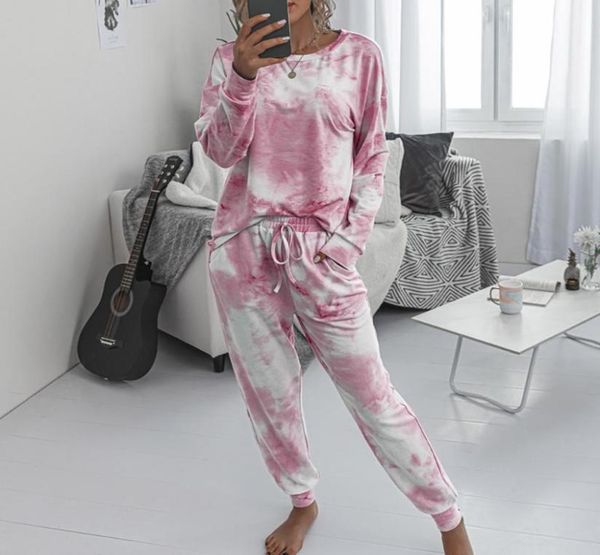 

womens yoga set tiedry printed short pajamas set sleeveless summer pajamas casual twopiece nightwear sleepwear women cloth2779417, White;red