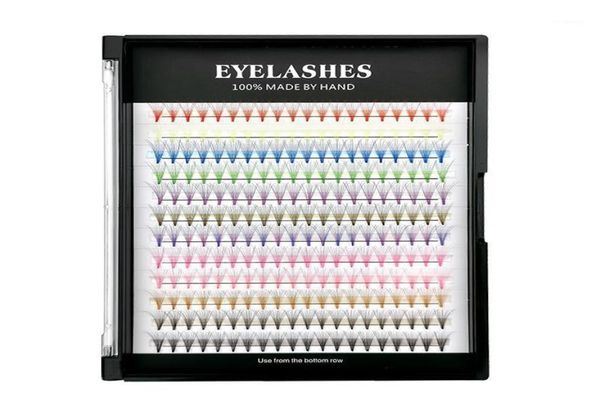 

premade fans 12 colores volume eyelash 240 extension 8101214mm lashes russian accepy oem order false eyelashes11046695