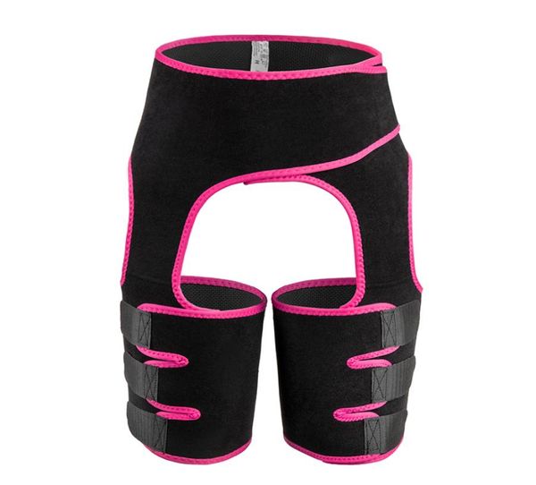 

leg shaper slimming belt neoprene thigh trimmers tummy control shapewear bulifter compress belt workout fitness supplies1220313, Black;gray