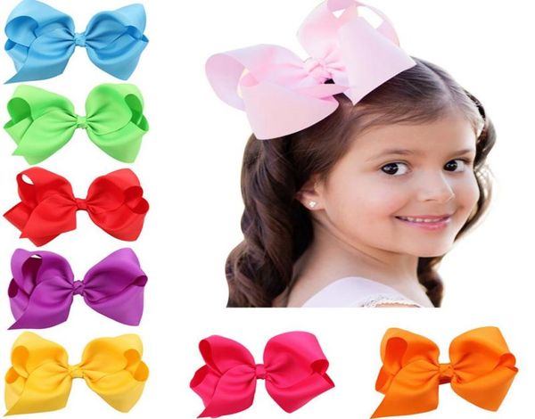 

16 colors new fashion boutique ribbon bows for hair bows hairpin hair accessories child hairbows flower hairbands girls cheer bows4521653, Slivery;white