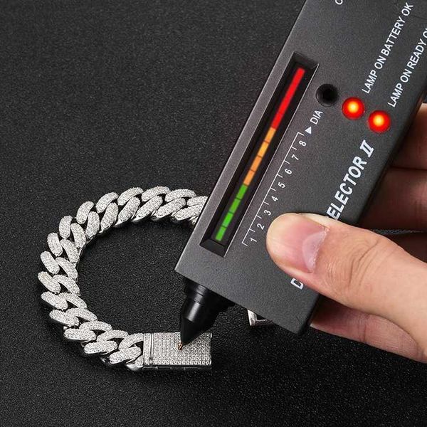 

aaa gems 3 rows prong cuban chain 7 inch 10mm sterling silver iced out diamond cuban link moissanite bracelet for mens