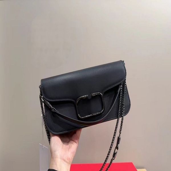

fashion designer leather wallet designer ladies shopping bag large capacity handbag black chain bag versatile ladies purse