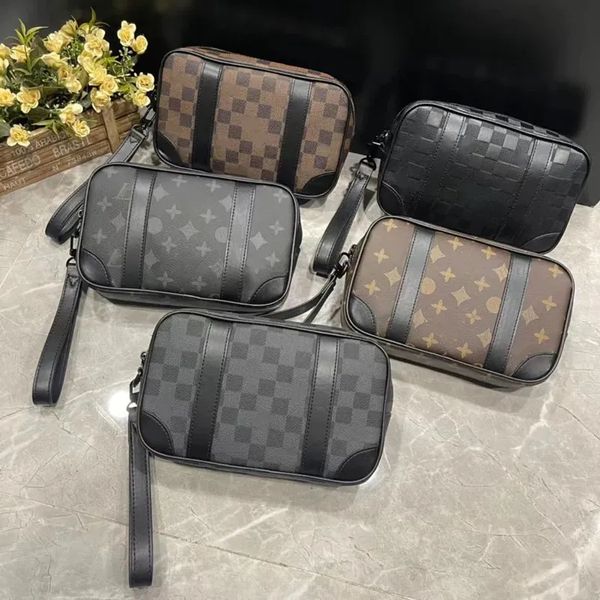 

mt pochette kasai mens clutch bag multiple flat handbag for man monograms damier graphite leather designer women pouch bag mens luxurys desi