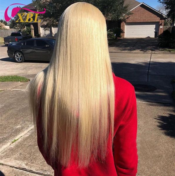 

blonde human hair wig without lace 200 density human hair headband wig within straight and body wave9518331, Black