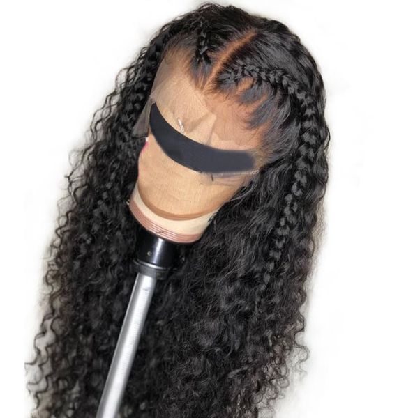 

360 full lace human hair wigs with baby hair factory whole 360 lace wigs deep wave7277971, Black