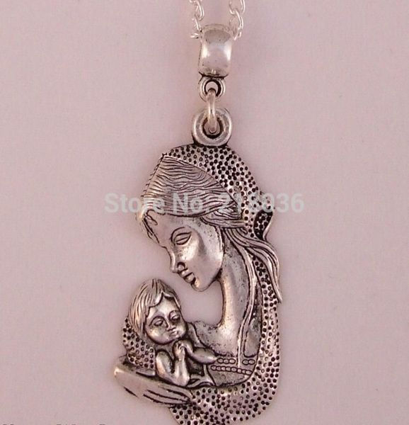 

fashion vintage silver baby lossmiscarriage 039mummy angel039 charms statement choker pendant necklace jewelry girls bij3319746