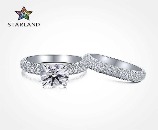 

wind s925 sterling silver eternal wedding ring women039s super flash simulation set ring7630966