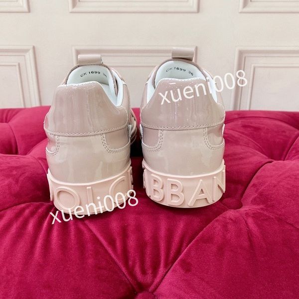 

new brand womens casual shoes leather lace-up sneaker fashion running trainers letters woman shoes flat printed gym sneakers, Red;white