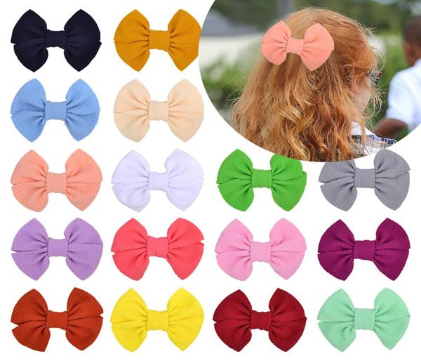 

baby girls barrettes corn pattern clips kid hairpins clip hairgrips children cute big bow wrapped safety solid clipper kids hair a8577780, Slivery;white