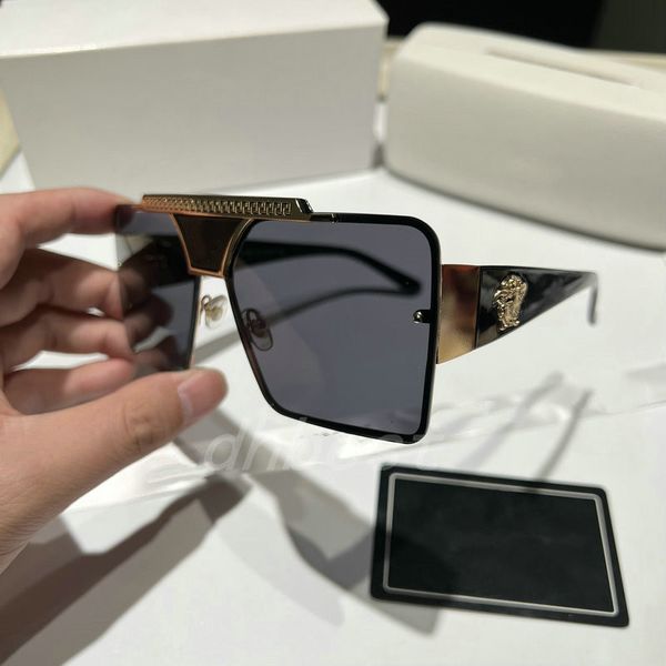 

designer sunglasses classic eyeglasses goggles outdoor beach summer sun glasses for man woman mix color big frame optional medusa signature, White;black
